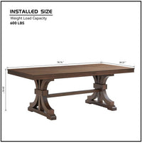 Thumbnail for Rectangular Rubber Wood Dining Table