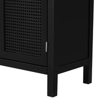 Thumbnail for Sideboard With Rattan Door & Metal Handles For Living Room
