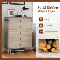 Thumbnail for Farmhouse Chest Dresser Of Drawers Tall Storage Organizer