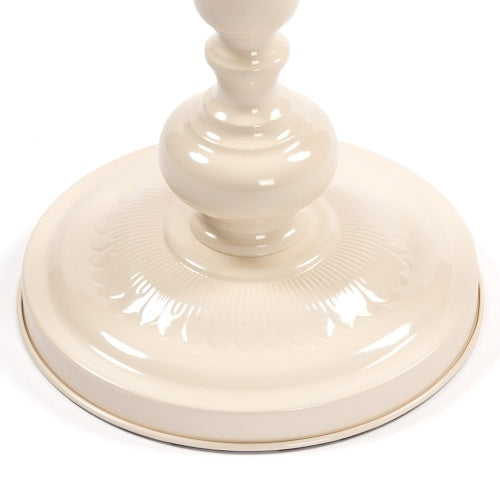 Vintage Metal Coffee Table – Round Accent End Table for Small Spaces