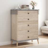 Thumbnail for Farmhouse Chest Dresser Of Drawers Tall Storage Organizer