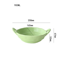 Thumbnail for 900ML Nordic Style Ceramic Salad Bowls with Handle - Casatrail.com