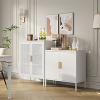 Thumbnail for Metal Storage Cabinet With 2 Doors And 2 Adjustable Shelves