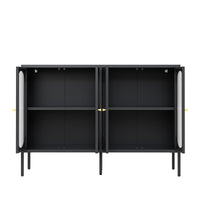 Thumbnail for Metal Sideboard Cabinet With 4 Glass Door