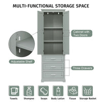 Thumbnail for High Storage Cabinet With Three Drawers