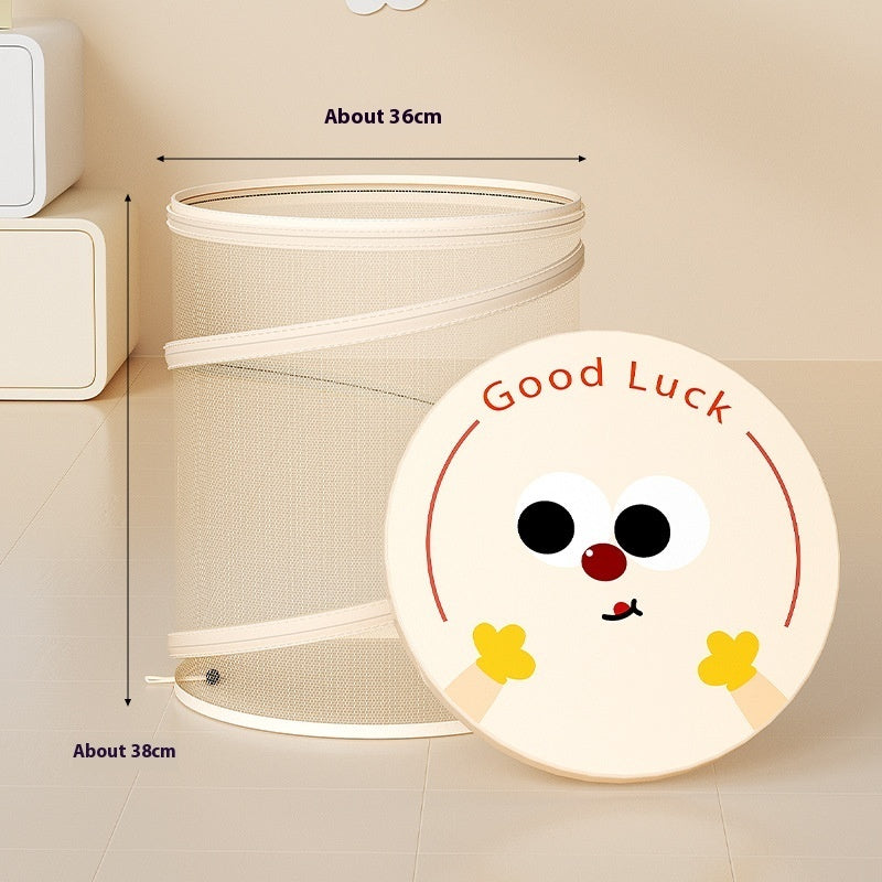 Foldable Dirty Toy Clothes With Lid Storage Basket