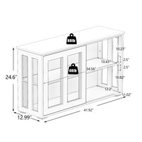 Thumbnail for Kitchen Storage Cabinet With Glass Door
