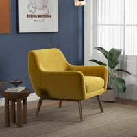 Thumbnail for Panom Gold Velvet Lounge Chair