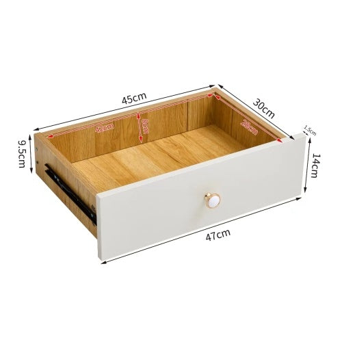 9 Drawers Dresser, WOOD COLOUR