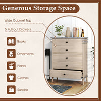 Thumbnail for Farmhouse Chest Dresser Of Drawers Tall Storage Organizer