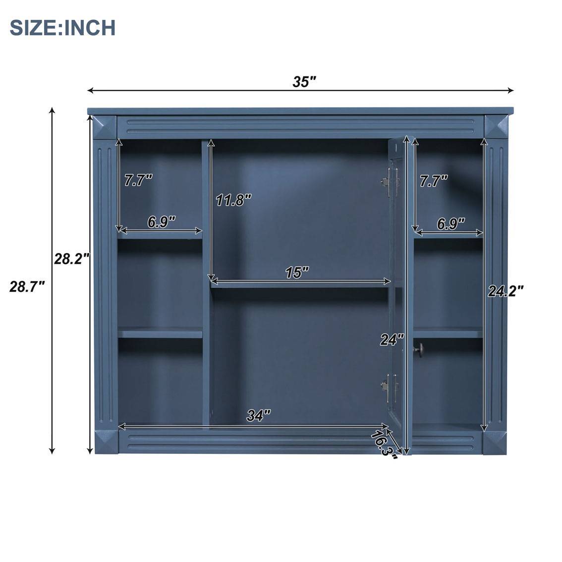 Wall Mounted Bathroom Storage Cabinet