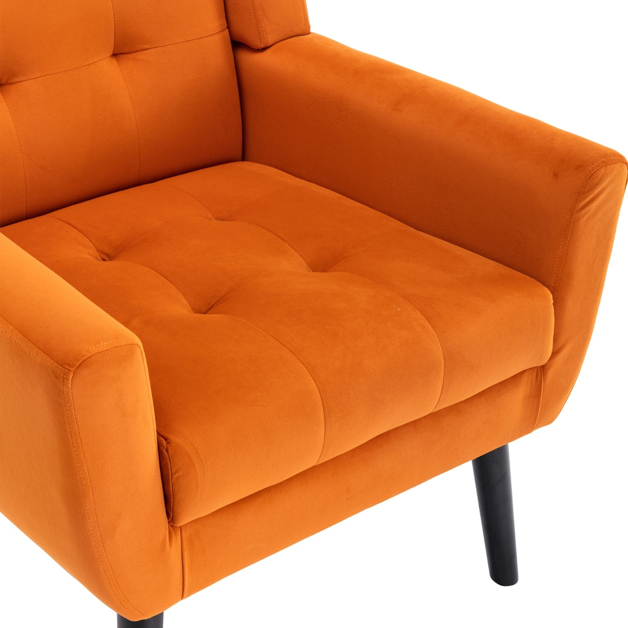 Modern Soft Velvet Ergonomic Accent Chair For Living Room