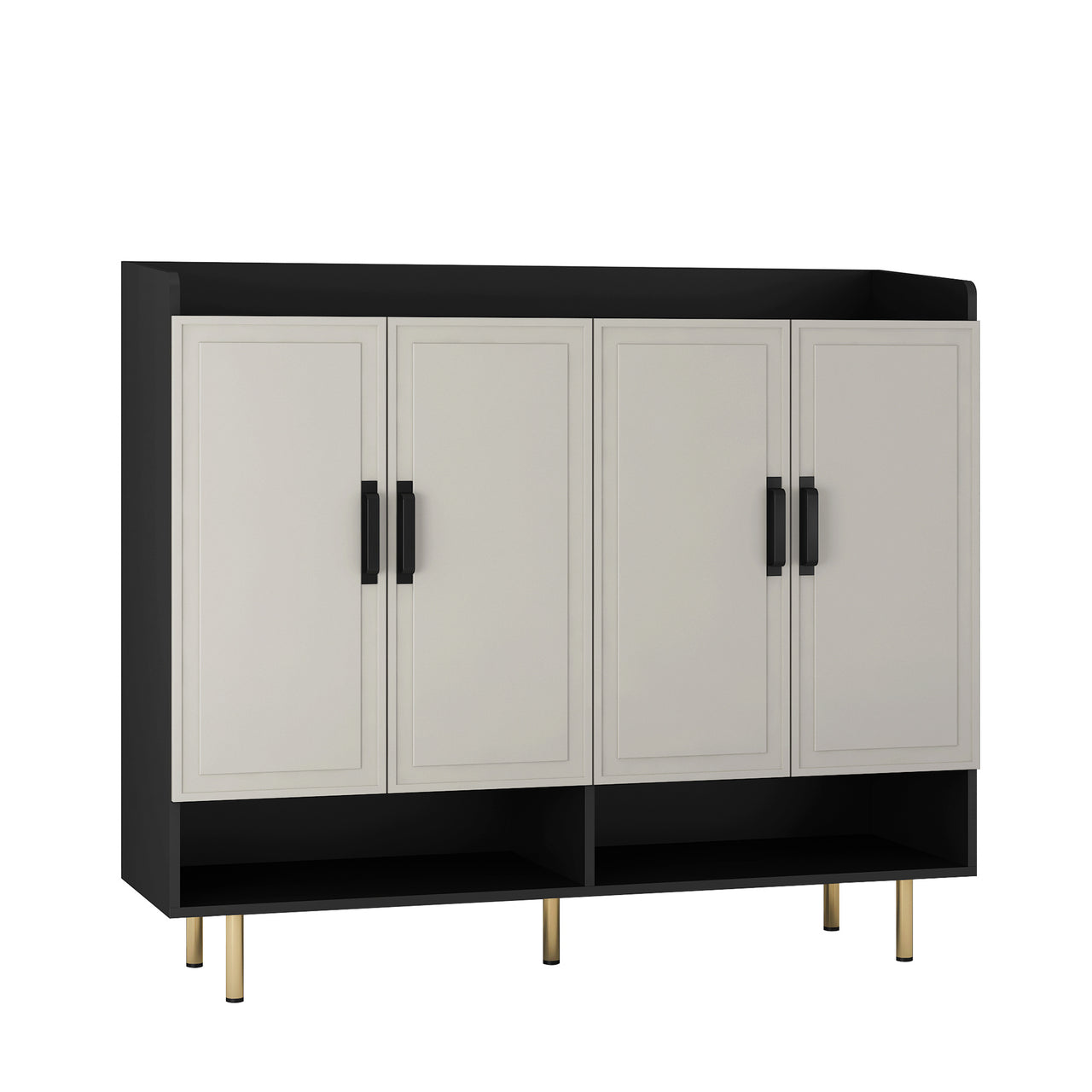 Sideboard Cabinet With 4 Doors & Adjustable Shelves