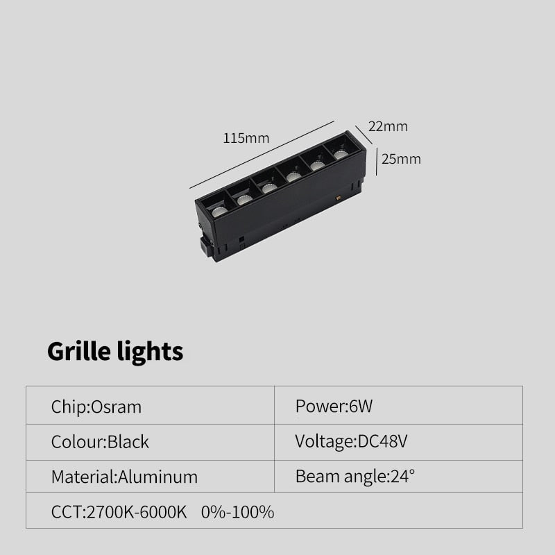 Dimmable Magnetic Track Light