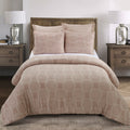 Queen Size Comforter Set - Leon Blush