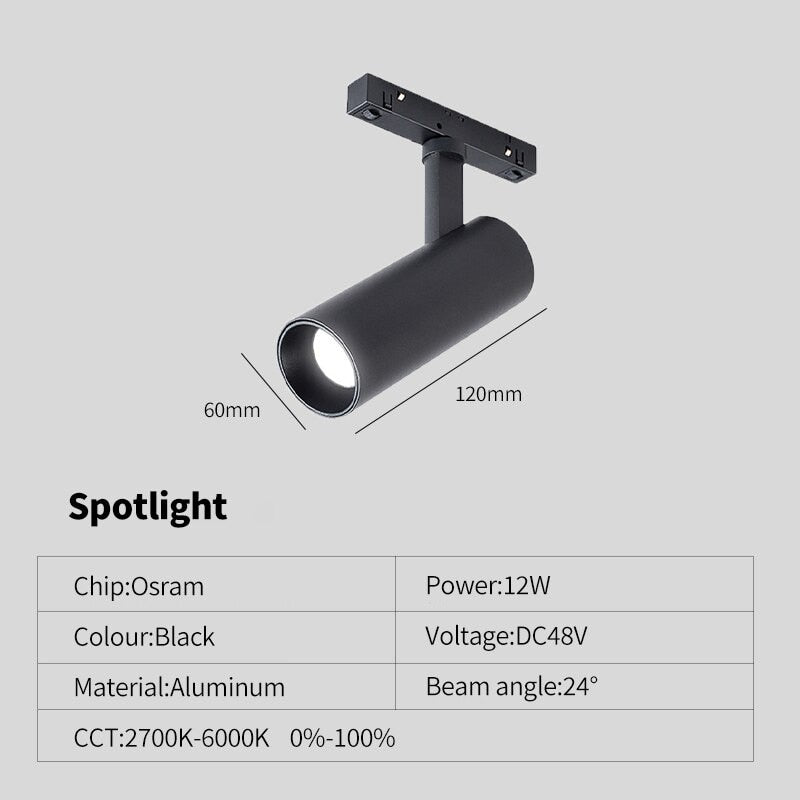Dimmable Magnetic Track Light