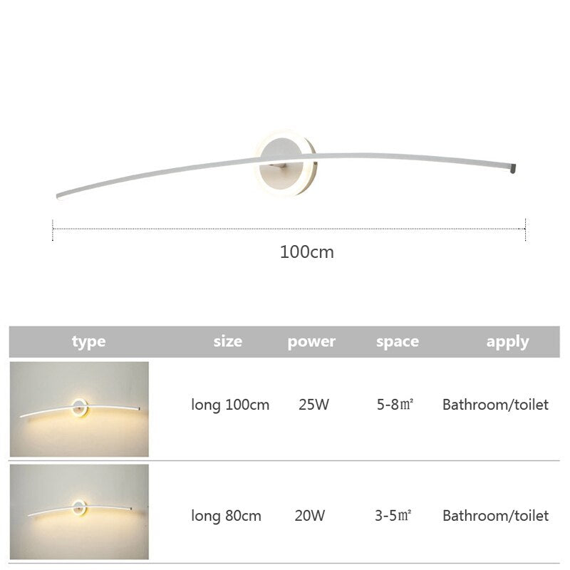 LED Bathroom Wall Lamp for Modern Home Decor