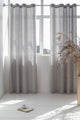Light Grey linen curtain with grommets