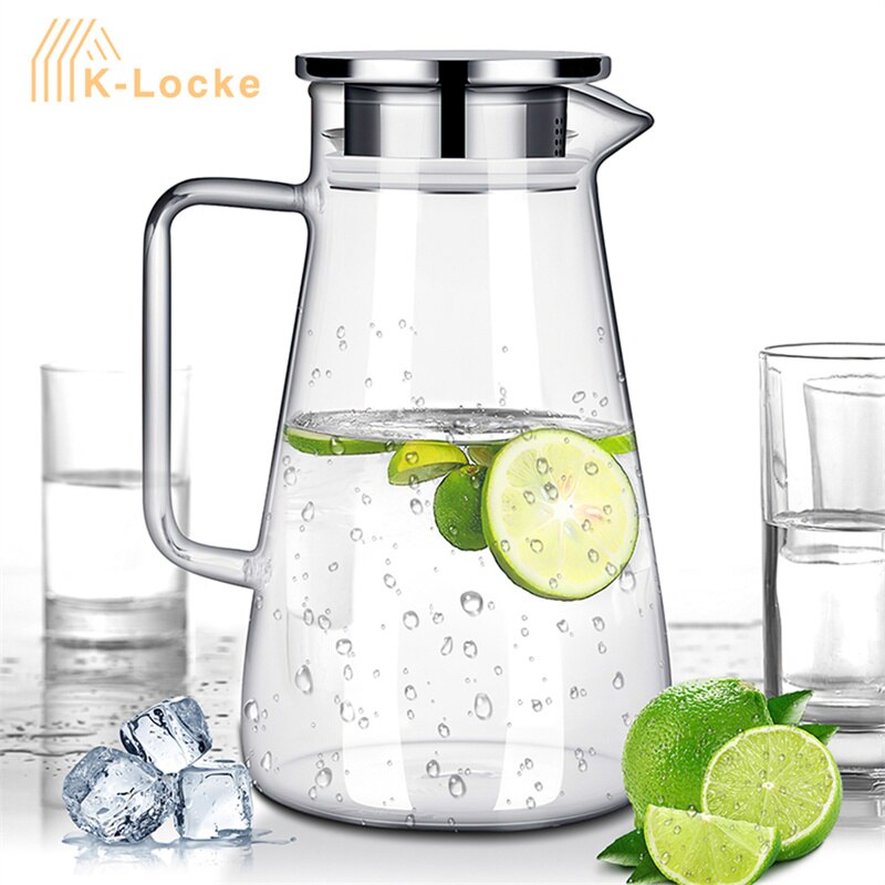 Transparent Glass Kettle with Large Capacity for Tea and Coffee