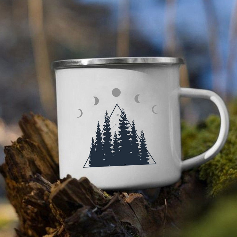 Creative Camping Enamel Mug for Coffee and Tea - Casatrail.com