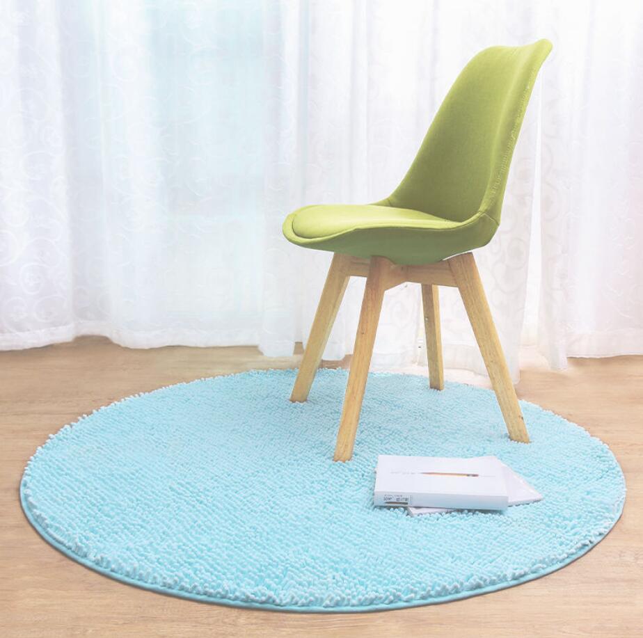 Soft Bathroom Carpet Anti-Slip Floor Mat Circular Rug