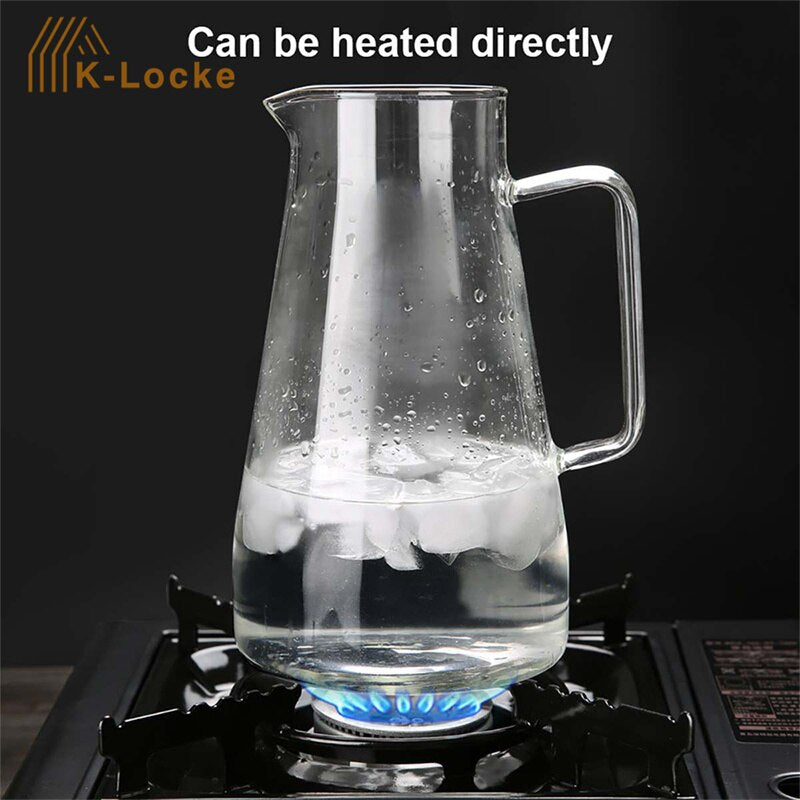 Transparent Glass Kettle with Large Capacity for Tea and Coffee