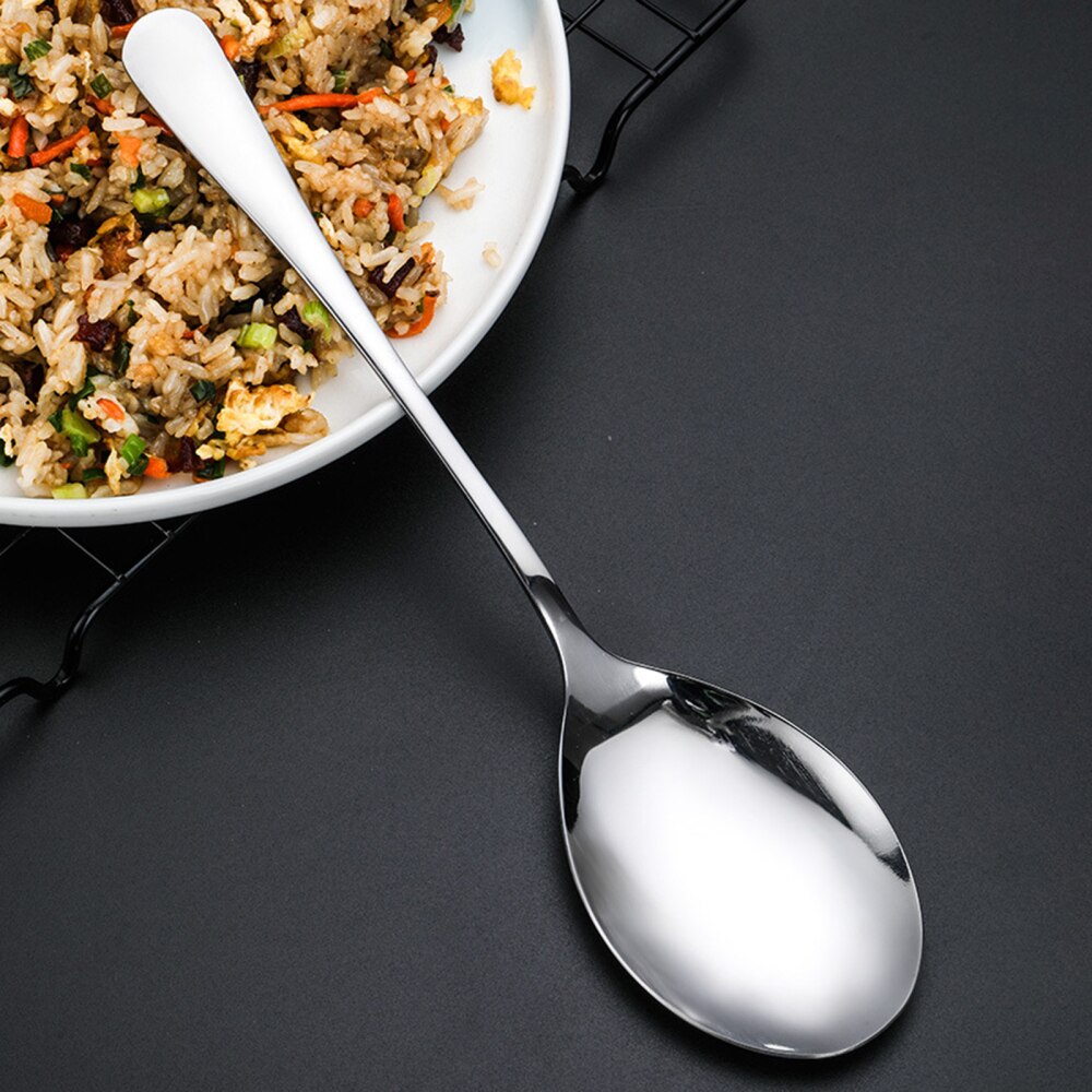 Stainless Steel Long Handle Soup Spoon