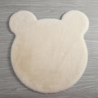 Thumbnail for Bear Shape Fluffy and Non-slip Round Carpet