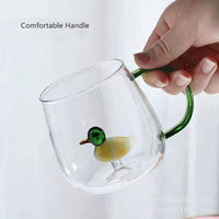 Thumbnail for Creative 3D Glass Mug with Handle - 400 ml