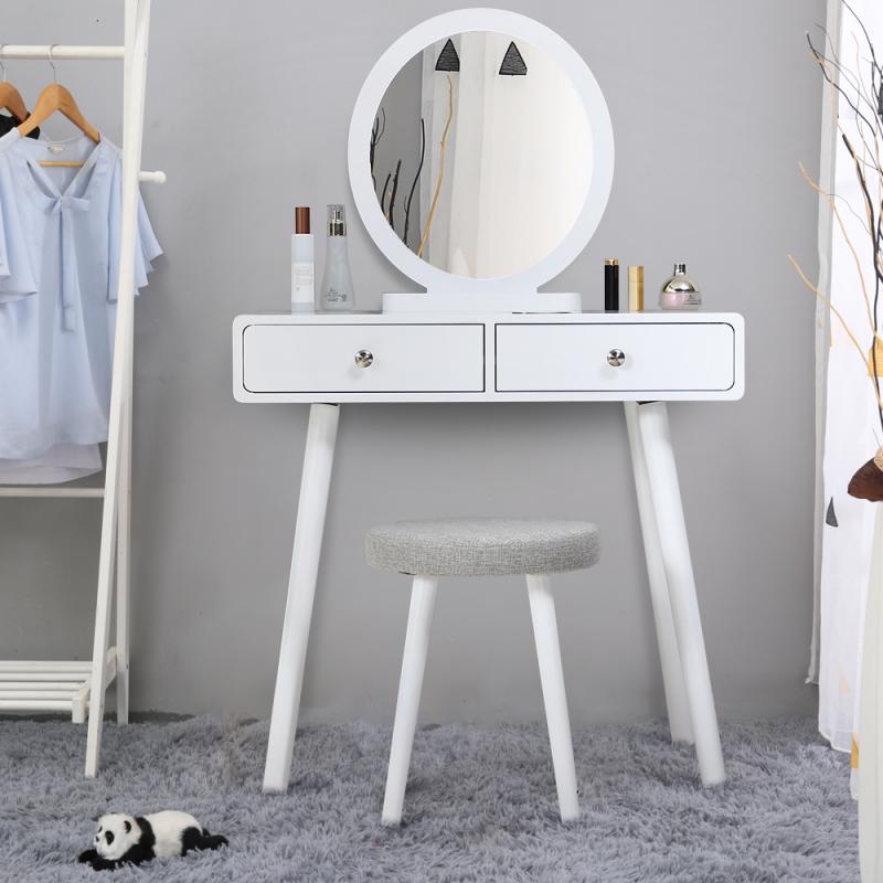 Modern Makeup Table Dresser with Storage Cabinet
