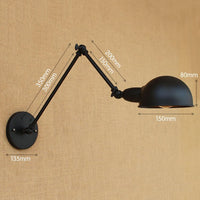 Thumbnail for Swing Long Arm Wall Light in Industrial Vintage Style