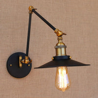 Thumbnail for Vintage Industrial LED Wall Lamp - Adjustable Swing Arm
