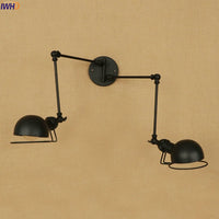 Thumbnail for Vintage Industrial LED Wall Lamp with Swing Arm