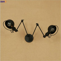 Thumbnail for Vintage Industrial LED Wall Lamp with Swing Arm