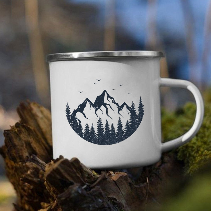 Creative Camping Enamel Mug for Coffee and Tea - Casatrail.com