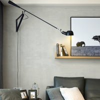 Thumbnail for Swing Arm Wall Lamp for Retro Industrial Décor