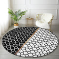 Modern Home Living Room Decorative Washable Round Rug