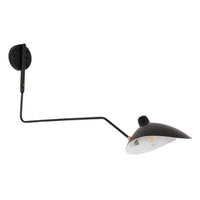 Thumbnail for Adjustable Black Vintage Industrial Swing Arm Wall Light for Home Hallway