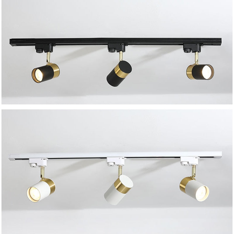 LED Track Ceiling Lamp with Adjustable Spotlight with Slide Rail