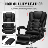 Thumbnail for Leather Executive Computer Desk Chair with Adjustable Height