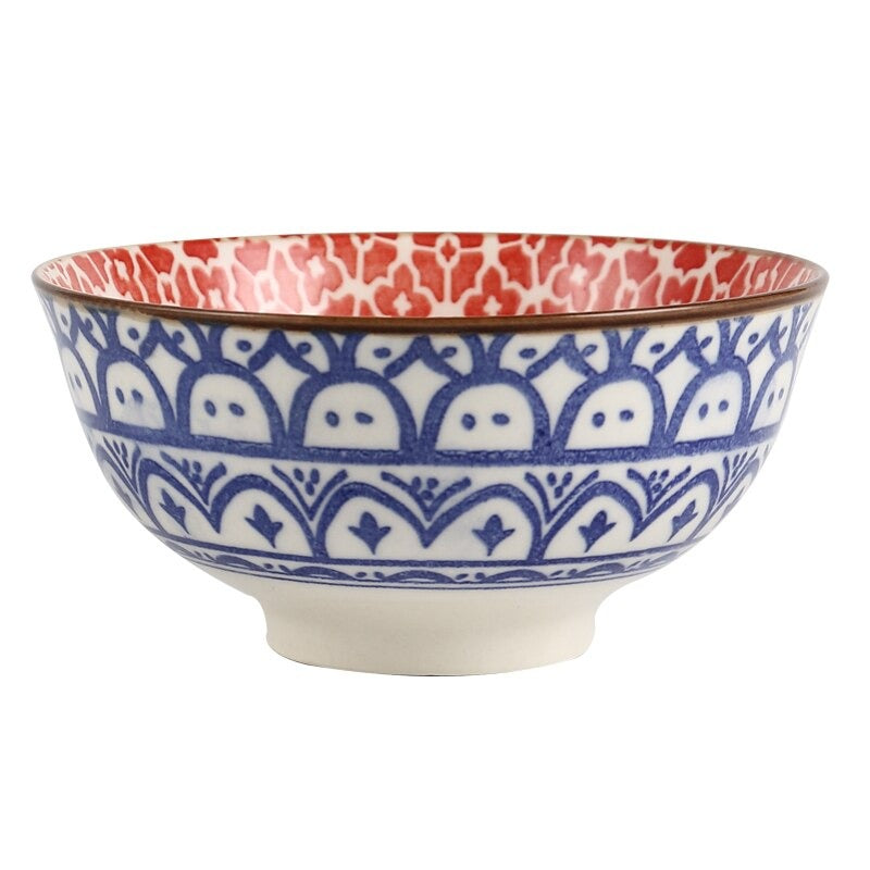 Creative Personality Blue and White Porcelain Retro Bowl