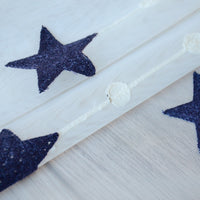 Thumbnail for Pink Embroidered Star Voile Sheer Curtain