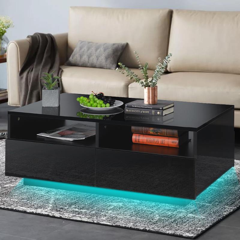 High Gloss RGB LED Coffee Table
