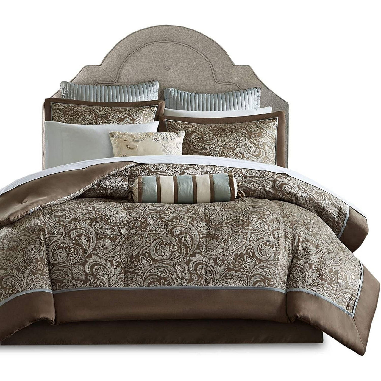 12 Piece Cotton Polyester Comforter Set