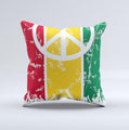 Layered Peace  Ink-Fuzed Decorative Throw Pillow