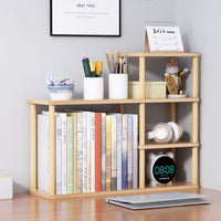 Thumbnail for Wooden Desktop Bookshelf Organizer