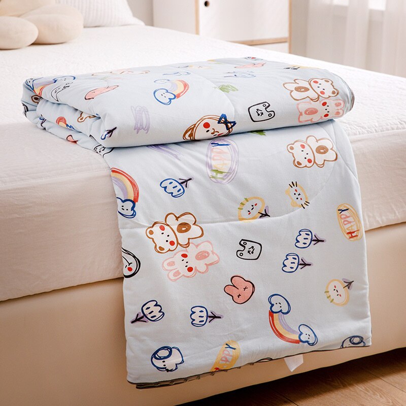 Skin-friendly Kids Summer Blanket - Thin Air Conditioning Comforter