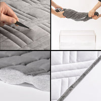 Thumbnail for Plush Velvet Bed Headboard Cover Elastic Solid Color Anti-Dust Protector