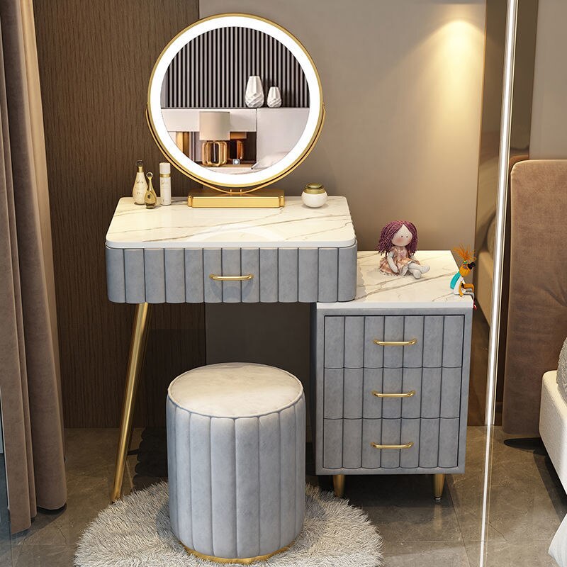 Multi-functional Dressing Table with LED Mirror