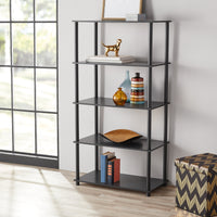Thumbnail for White 5-Shelf Storage Bookcase